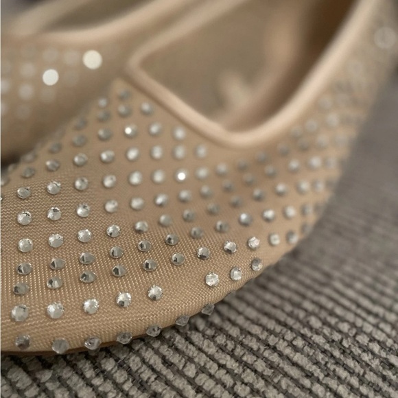 Zara Beige Studded Flats - Picture 12 of 16
